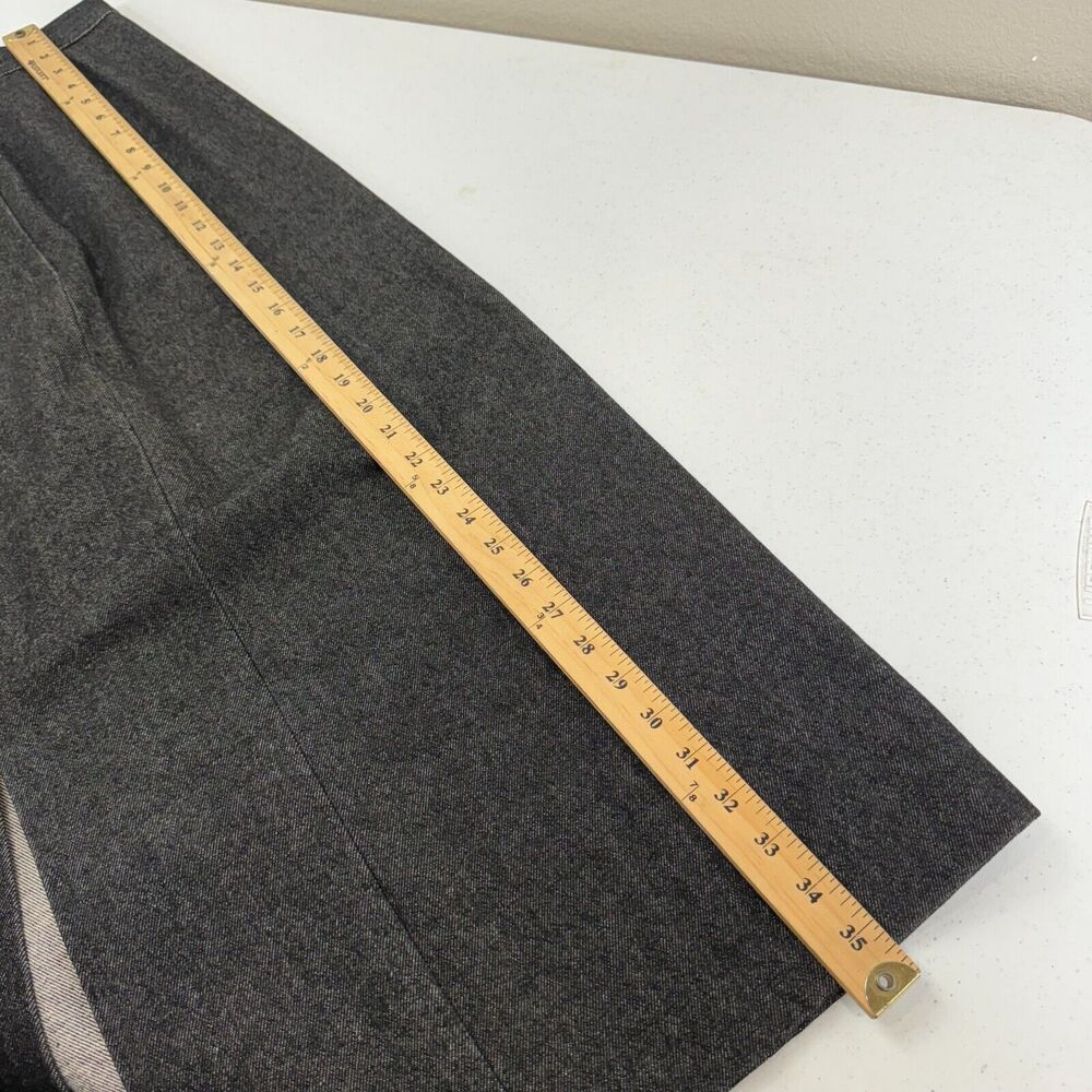 Handmade Women A-Line Midi Skirt Heavy Denim Classic Modest Chic Capsule - Picture 7 of 8